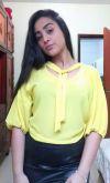 Blusa Cropped em crepe Coleção Out/Nov 2017