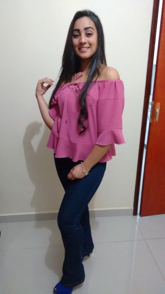 Blusa ciganinha em crepe liso e estampado nos tamanhos PP ao EXT-G