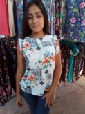 Blusa em crepe estampado